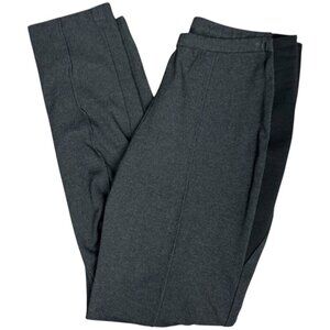 Women's LAFAYETTE 148 NEW YORK Pintuck Ponte Skinny Pants Gray/Blk.‎ | Size L
